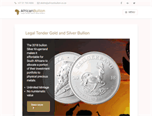 Tablet Screenshot of africanbullion.co.za